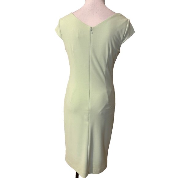 WHBM Dress 6 Light Mint Green Sheath Cap Sleeve Washable Career Church - Picture 3 of 12